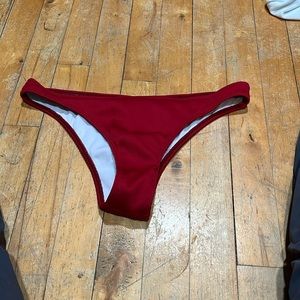 red bikini bottom